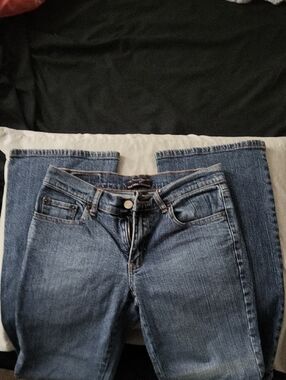 New York & Company Women's Straight-Leg Jeans in Blue Wash
